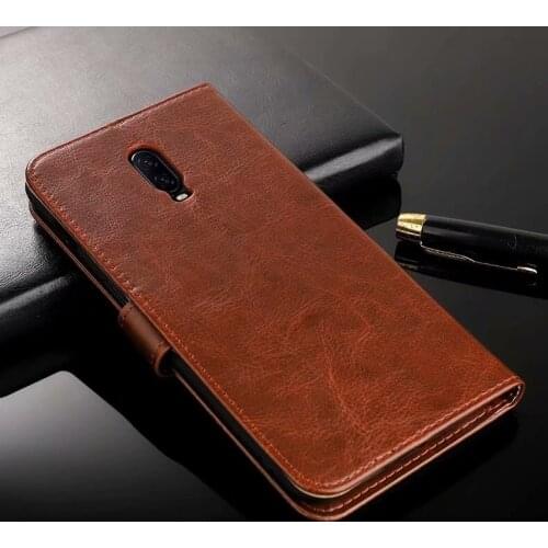 Oneplus 6T One Plus 6T Stand Wallet Flip Leather Case For Oneplus 6T One Plus 6T 6 T 1+6T Book Case Bumper Funds With Card Slots