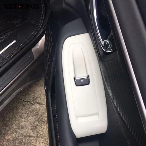For Subaru Outback 2020 2021 2022 Carbon Fiber Window Lift Switch Cover Trim Inner Armrest Frame Sticker Accessories Car Styling