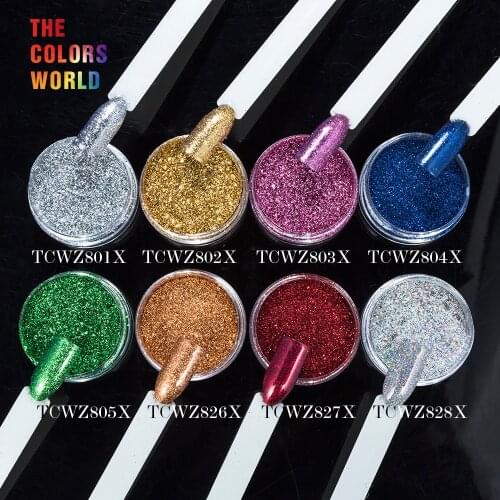 TCT-064 Colorful Flakes Finer Size Metallic luster Magic Mirror Nail Foil Nail Gel Polish Nail Art Decorations Art Decorations