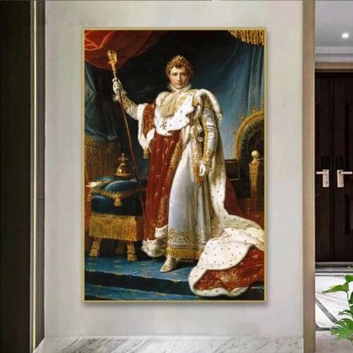 Portrait of Napoleon Classical Oil Paintings Print On Canvas Art Prints European court Wall Pictures For Living Room Wall Decor
