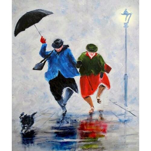 Little prince and fox acrylic DIY canvas painting numbers Oil Paint by Number Sets art work