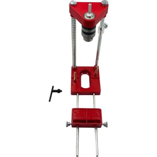 Drill Guide Locator Kit Adjustable Drilling Guide Hole Puncher Positioner for Wood Bench Drill Press Machine Tool for Carpenter