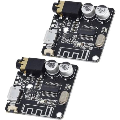 2021 New 2pcs Bluetooth Receiver Board for audio Amplifier 3.7-5V BT5.0 Stereo Car