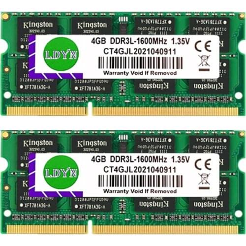 LDYN 10X DDR3 Laptop Ram 4GB 8GB DDR3L 1333MHZ 1600MHZ 1.35V Notebook Memory Sodimm Memoria