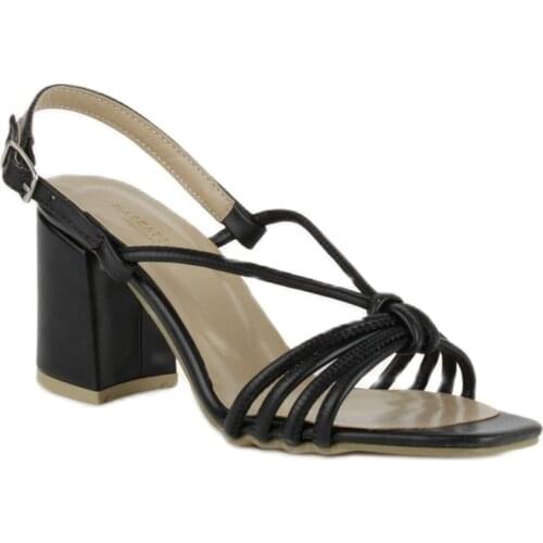 Summer Roman thick heel fish mouth open toe sandals Europe style buckle fashion sandals thick heel womens shoes made in Turkey