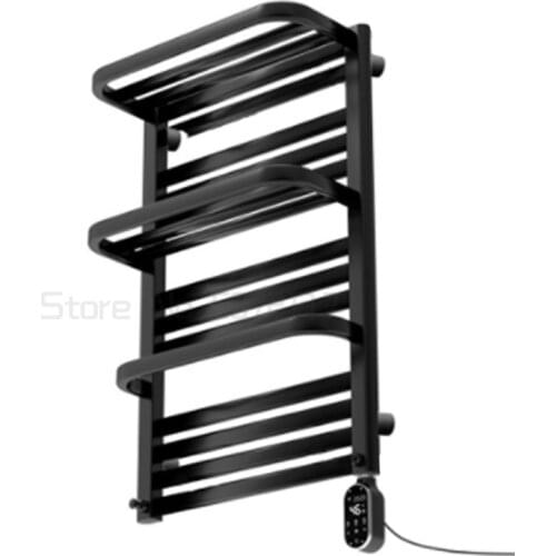 Intelligent electric towel rack carbon fiber heating timing drying household toilet light luxury electric