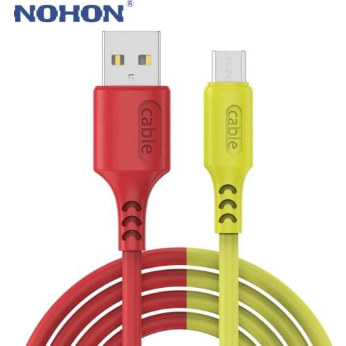 Silicone Micro USB Cable For Samsung S7 A10 Honor 10i 20i Redmi Note 4X Data Charger Microusb Mobile Phone Cord Fast Charge Wire