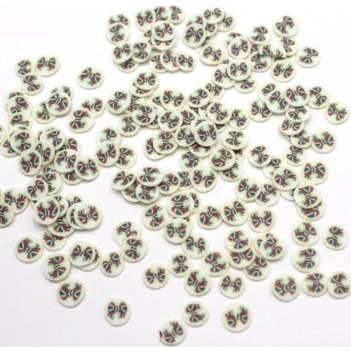 100g/Lot 5mm Simulation Bowknot Clay Slices Soft Pottery Sprinkles for DIY Crafts Filling Decoration Accessories