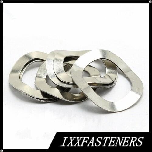 100PCS M3 M4 M5 M6 M8 M10 M12 DIN137B 304 Stainless Steel Curved Lock Washers Wave Spring Washer