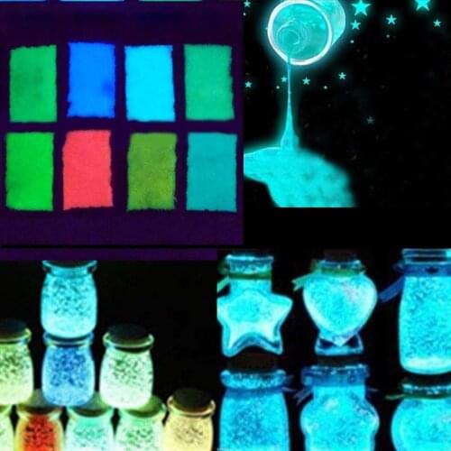 10g luminous party DIY colorful paint stars making wishing bottle fluorescent particle toy luminous sand fluorescent stone