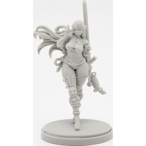 30mm KD Resin Figures Model kits Beauty Soldier Goddess Series Unassambled Unpainted C510