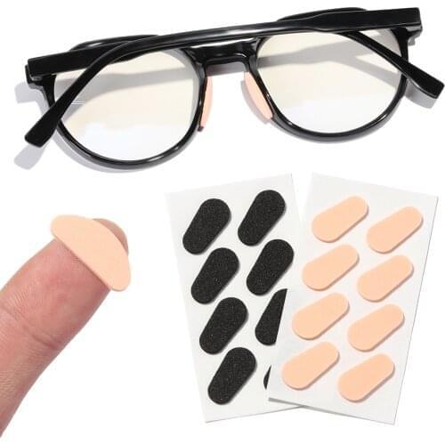 4 Pairs Nose Pads Soft Foam Adhesive Anti-Slip Silicone Eyeglass EVA Nose Pads Stick On for Glasses Eyeglasses