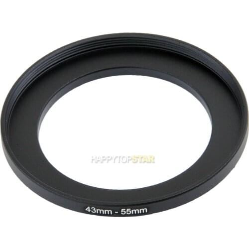43mm-55mm 43-55 mm 43 to 55 Step Up lens Filter Ring Adapter