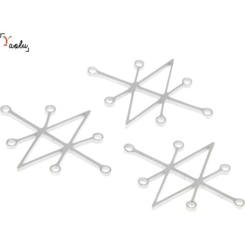 5pcs/lot Demons charm Sceal Sigil of Azazel sigil of demons Lemegeton Stainless steel Charm pendant 25x20mm