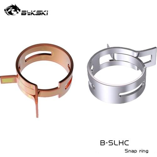 Bykski B-SLHC,Soft Tubes Clamps For Soft Pipe 10*13mm, 10*16mm,13*19mm, Hose Tube Fitting Snap Ring 6pcs/Lot