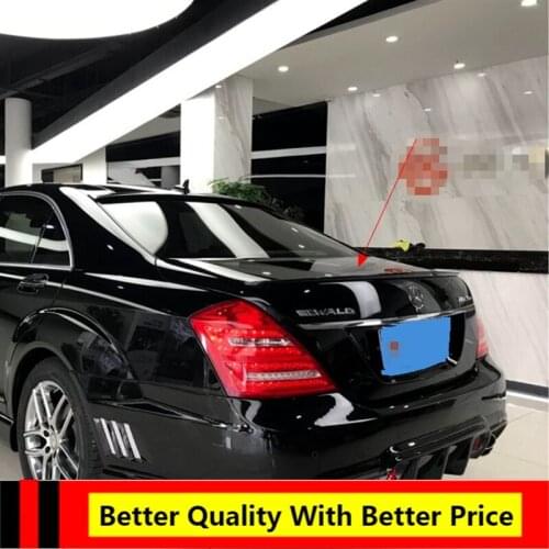For Mercedes Benz S Class W221 2008 2009 2010 2011 2012 ABS Material spoiler rear trunk wings for benz S320 S400 S420 S450 S600