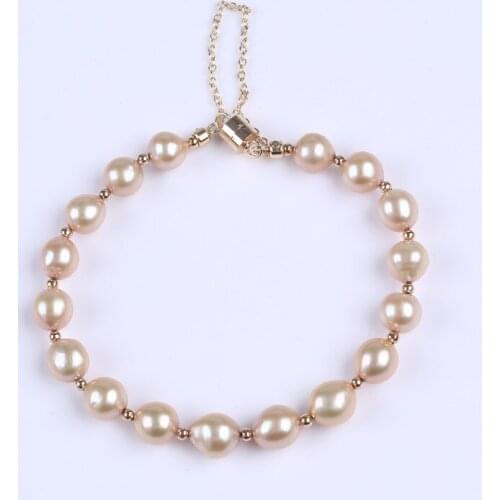 Hot sale 7-9mm dyed Akoya pearl bracelet