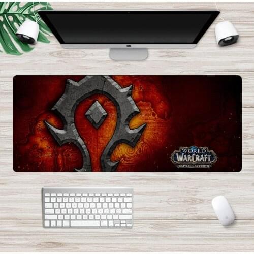 Mouse Pad Horde Alliance Mouse Pad Rubber Durable Gaming Mousepad Speed Gamer Mat pad Otaku Computer Gamer pad 90x40cm