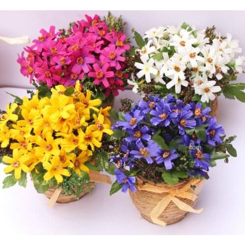 Beauty daisy Artificial flower pot Office of potted plants Furnishings artificial flowers Wedding decoration Home Decoration