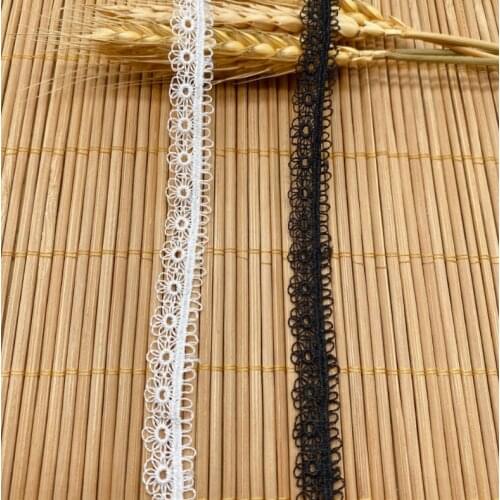 5 Meters Light Blue Ivory Lace Fabric DIY Handmade Embroidery Water Soluble Lace Trims Venice for Garments Accessories 2cm Width