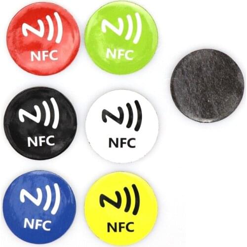 6Pcs NFC Tags Stickers NFC213 Label Rfid Tag Card Adhesive Key Tags Metallic NFC Phone NFC Stickers All NFC Phones