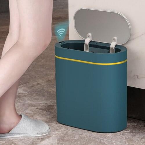 Multifunctional Smart Sensor Trash Can Electric Waterproof Bathroom Trash Can Household Cleaning Tools Bathroom Accessories