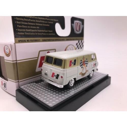 M2 1:64 1965 Ford Econoline Display Van Alloy model car Metal toys for childen kids diecast gift