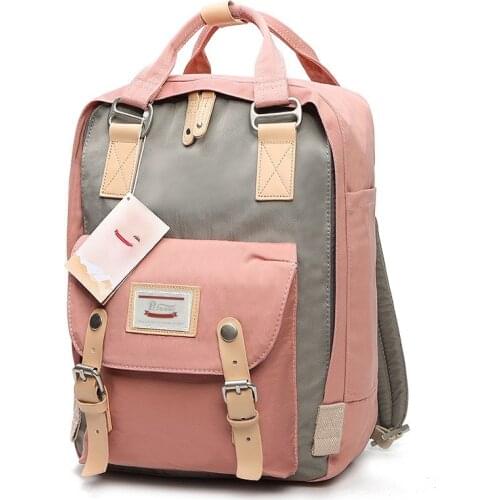 Fashion Women Backpack Large Capacity Waterproof Rucksack for Teen Girls School Bag Cute Student Bookbag Travel Mochila