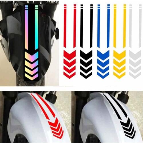 Motorcycle Personality Decor Stickers Funny Cool Motor Mudguard Reflective Arrow Warning Sticker Riding Safety Decals Stickers