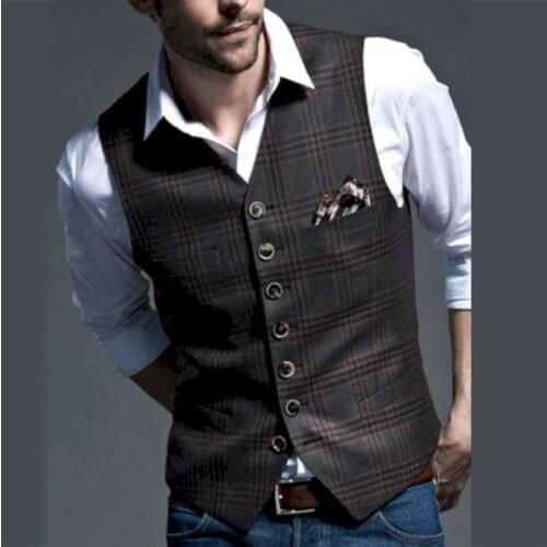 2021 spring mens brand new spot fashion temperament British Style Mens small vest leisure base vest men