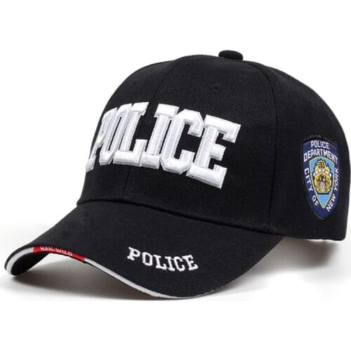 New Letter POLICE Mens Tactical Cap SWAT Outdoor US Coast Guard Baseball Cap Marine Corps Visor Cap Women Snapback Army Cap