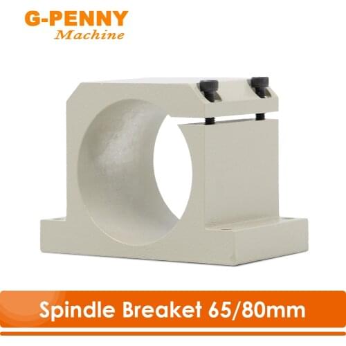 NEW! Spindle Bracket Lacquered 65mm 80mm Aluminum clamping amount bracket for CNC Working Spindle High precision