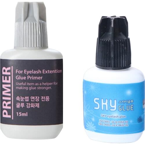 10g SKY glue and 15ml Glue Primer Used on Roots of False Eyelashes Make Eyelash Glue stronger Keep Lashes Stay Longer