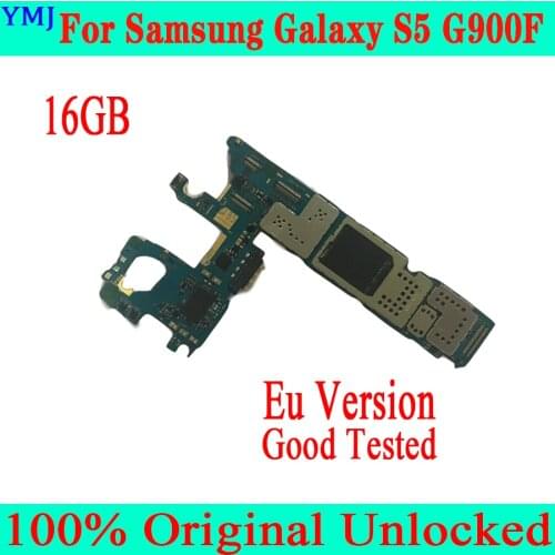 With Android System 16GB for Samsung Galaxy S5 G900F Motherboard,Original unlocked for Samsung G900F Mainboard, with Full Chips