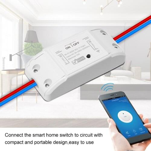Scimagic Wifi Switch Wireless Remote DIY Automatic Light Smart Home Automation Relay Module Controller Work with Alexa