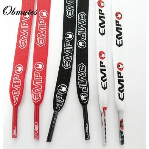 New Wild Shoelace Trend Personality Letters Shoes Lace Men and Women Flat for Black White Canvas Shoes Rope