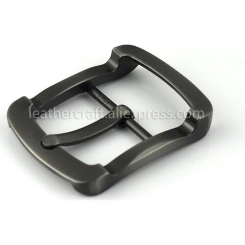 1pcs Metal Brushed Belt Buckle Men Center Bar Single Pin Buckle Fit for 37-39mm Belt Leather Craft Accessory