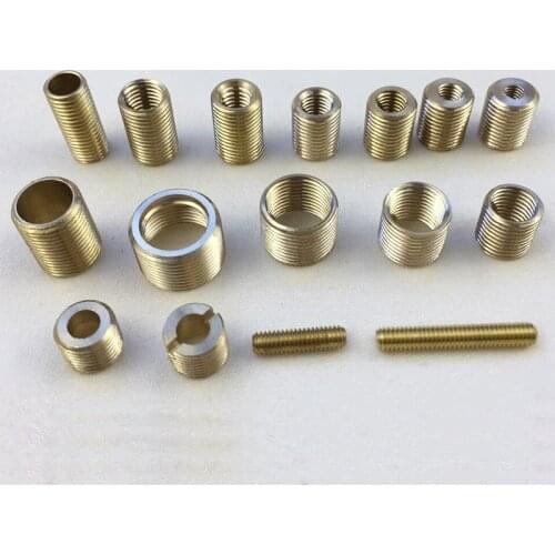 201906 NEW Pure brass full tooth tube, M12 to M10 to M8 to M6 to M4 inch tooth tube