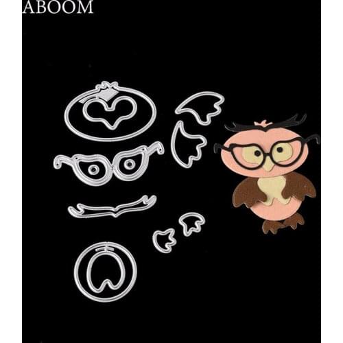 ABOOM Metal Carbon Die Cut Cute Owl Design Cutting Dies Scrapbook Card Paper Craft Embossing Stencils