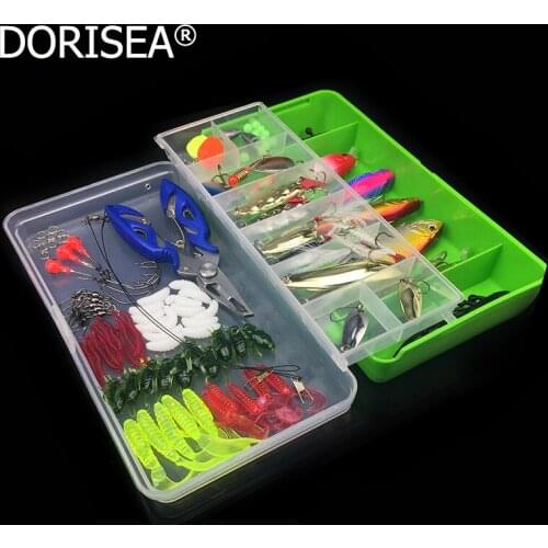 Free Shipping 101pcs Fishing Lures Set mixed Fishing Accessories Minnow/Popper Spoon Hooks Artificial Bait Kit High Quality