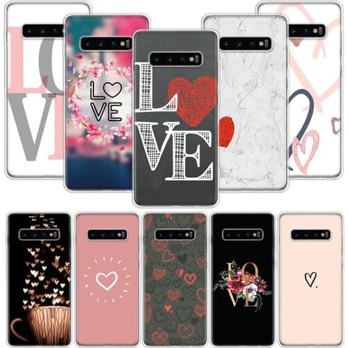 I Love you Pink Heart Phone Case for Samsung Galaxy A51 A71 A50S A20E A30 A40 A70S A10S A01 A21 A41 A52 A20S A6 A7 A8 A9 Cover