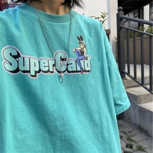 Japan Style T-shirt Woman Spring Summer Letters Print Short Sleeve O Neck Women Tops Cotton Spandex Tshirt Women