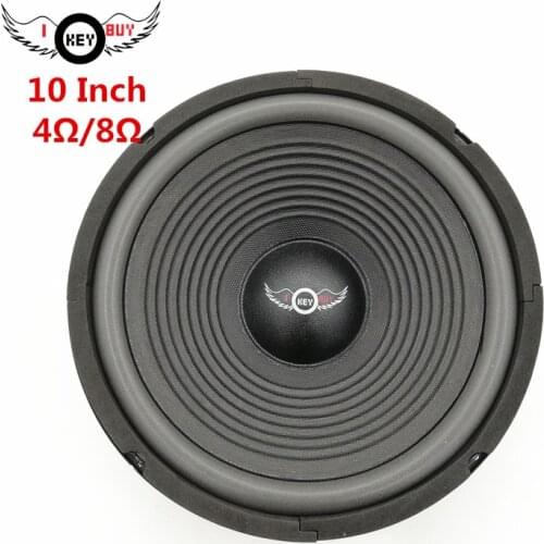 I KEY BUY 10 inch 150W 8 Ohm Steel Custom Frame Paper Cone Foam Edge PA HiFi Music Player Speaker Hi End