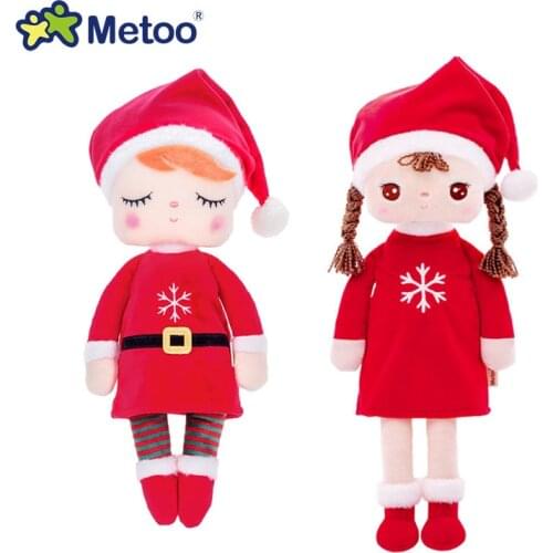 34-42cm Kids Doll Stuffed Plush Christmas Doll Toy For Girls Boys Xmas Birthday Gift Cartoon Ornament Toys Boneca Metoo