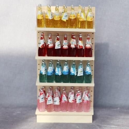 1:12 Dollhouse Miniature Mini Supermarket Display Shelves DIY Dollhouse Model Accessories