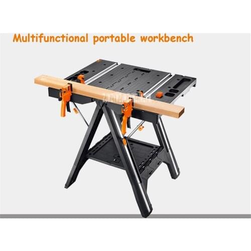 WX051 Multifunctional Workbench Folding Working Tool Table High-quality Non-slip Woodworking Table Portable Household Work Table