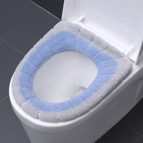 Soft Acrylic Washable Toilet Seat Cover Warm Mat Home Decor Closestool Mat Seat Case Toilet Lid Cover Accessories Bathroom Home
