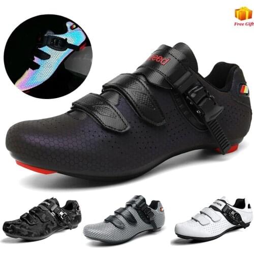 2021 New Road Bike Shoes Mens Outdoor Sports Cycling Shoes Sapatilha Ciclismo MTB Self-Locking Non-Slip Mountain Bike Sports