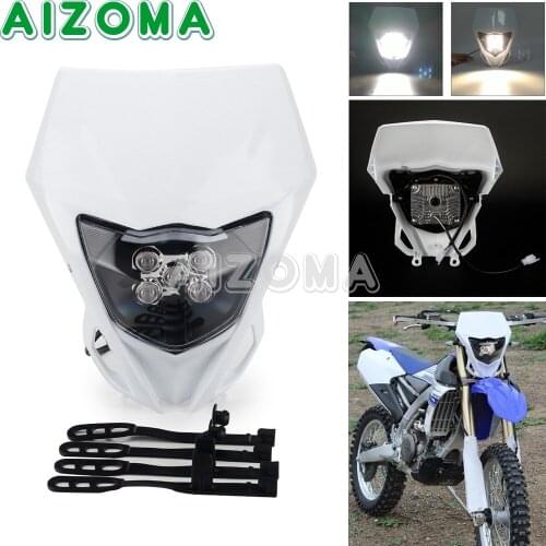 Enduro Motorcycle LED Headlight Head Lamp Dual Sport Dirt Bike Headlight Fairing For Yamaha TTR WR-F WR250/400/450 YZ125 YZ250