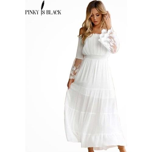 Летние платья с открытыми плечами PinkyIsBlack China At AliExpress